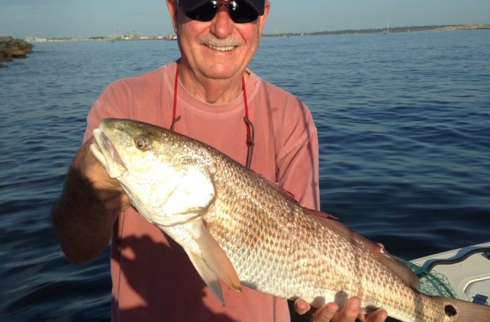 Father and Son Mixed Bag on the River