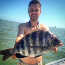 Alex with his first Sheepshead