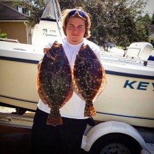 Aj with a pair of solid Flounder