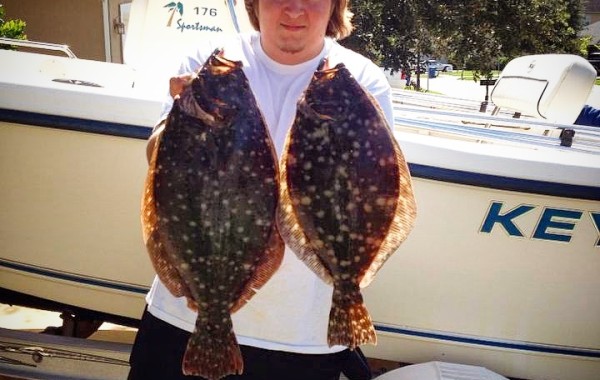 Aj with a pair of solid Flounder