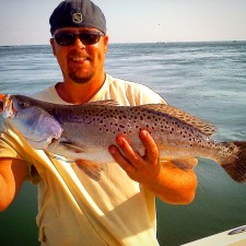 Jim with a 24 inch Sea Trout