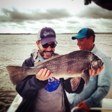 Tirso with a keeper Black Drum