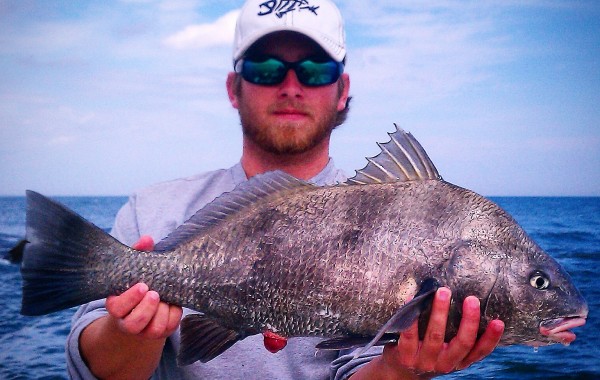 Trevor with a keeper Drum