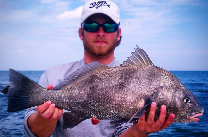 Trevor with a keeper Drum
