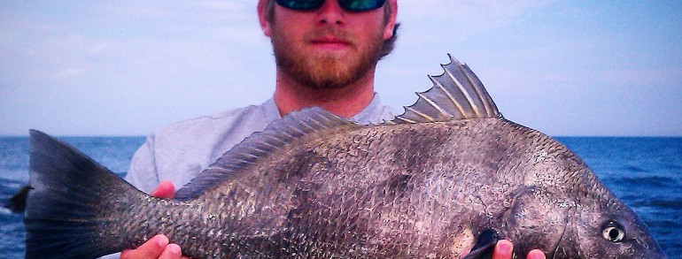 Trevor with a keeper Drum