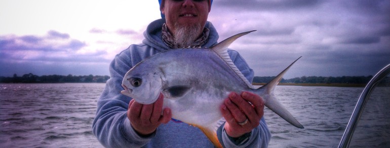 Sam with a rare North Florida Permit