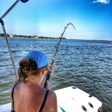 Anna fighting her first Bull Red