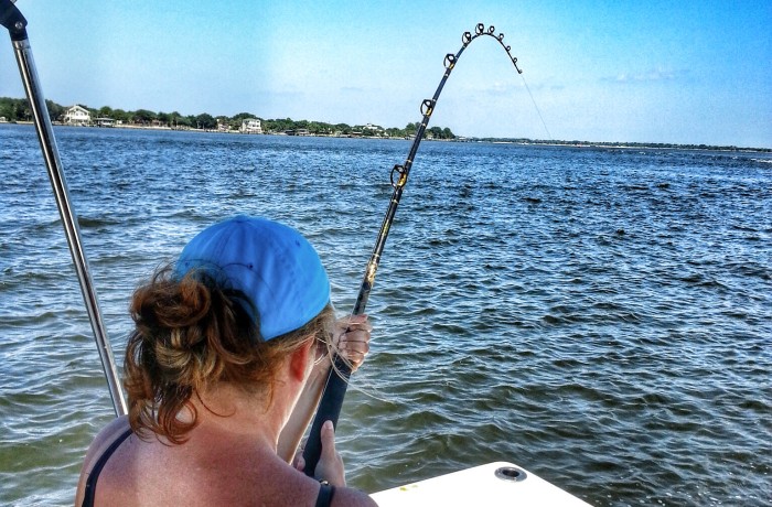 Anna fighting her first Bull Red