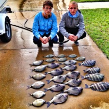 Ronnie and Joey with an Inlet mixed bag