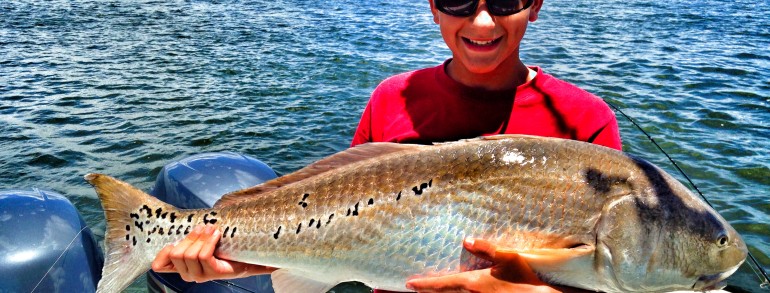Aj holding his first Bull Red