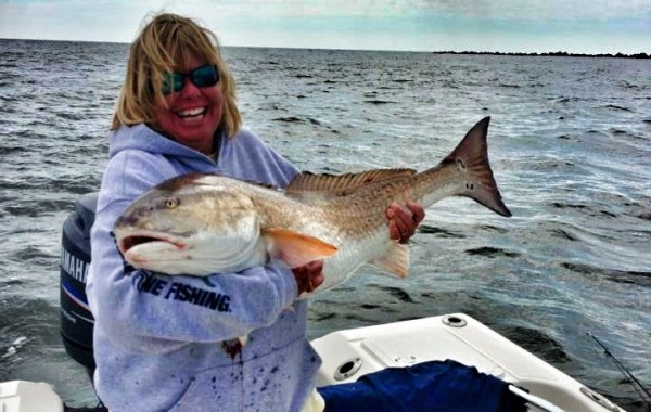 Shell with a 41 inch Bull Red