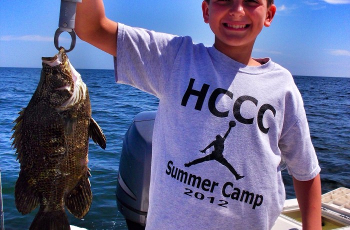 Aj with his first Triple Tail