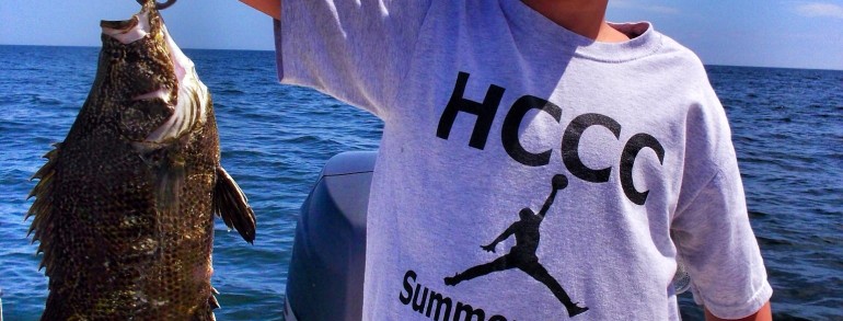 Aj with his first Triple Tail