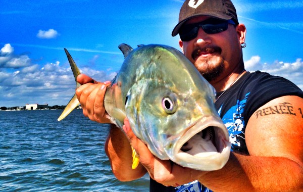 Tim showing off his big Jack