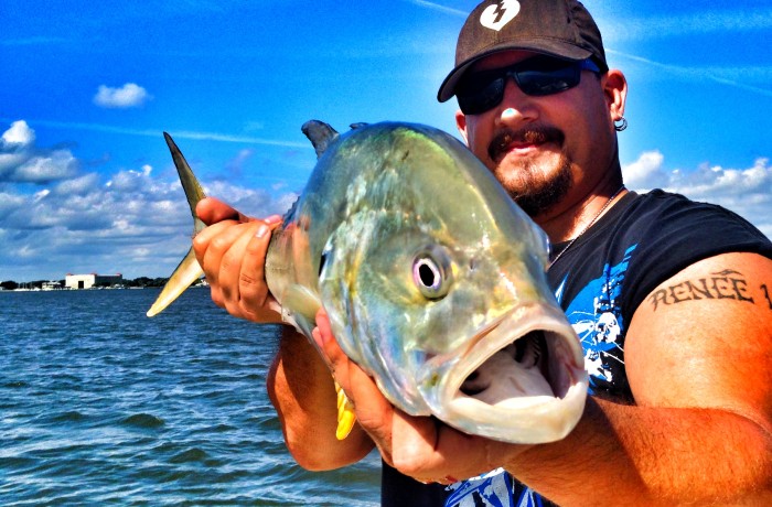 Tim showing off his big Jack
