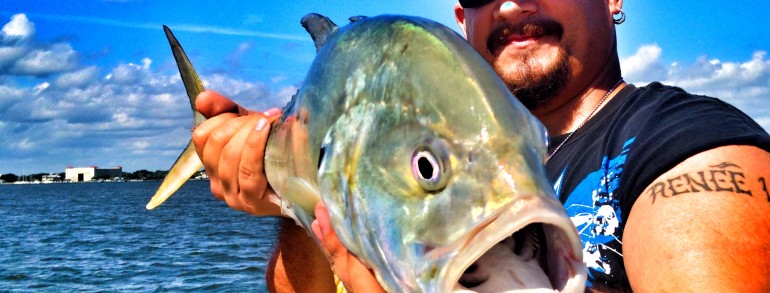 Tim showing off his big Jack