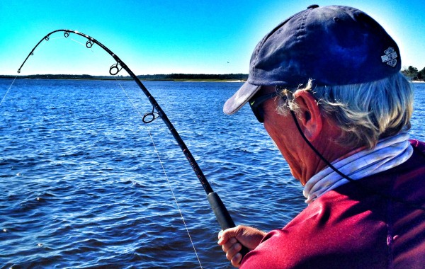 Jim working a monster Red