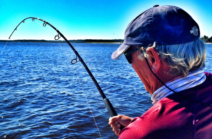 Jim working a monster Red