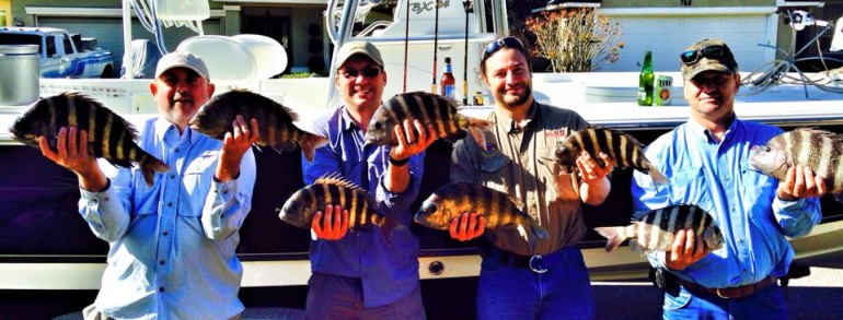HOOKED ON SHEEPSHEAD – Introduced some clients to their first Sheepshead