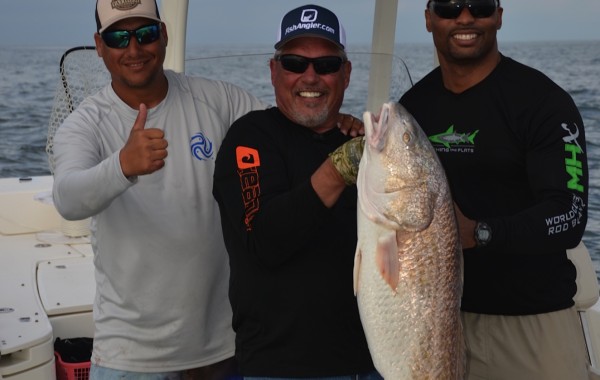 Henry waszczuk of “Fishing The Flats” with a healthy 44 Inch Bull