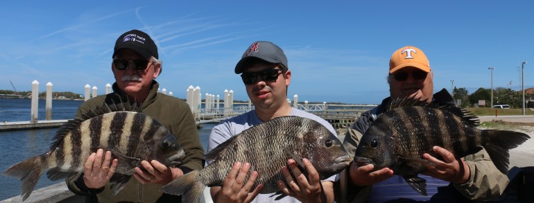 Two 10 pounders and a 9 pounder