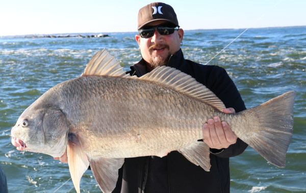 Timmy with a big ole Black Drum