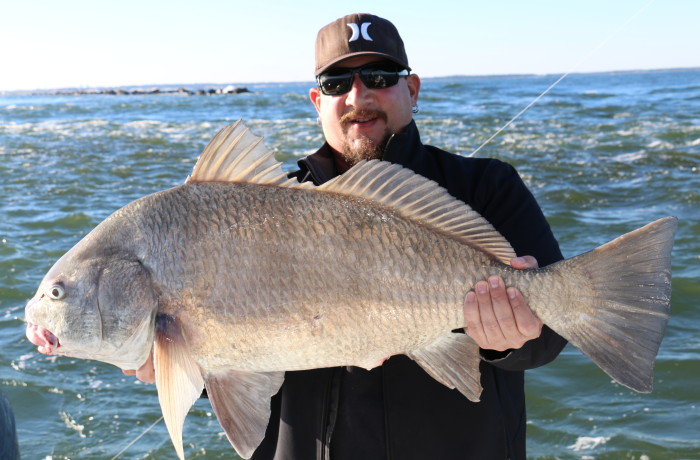 Timmy with a big ole Black Drum