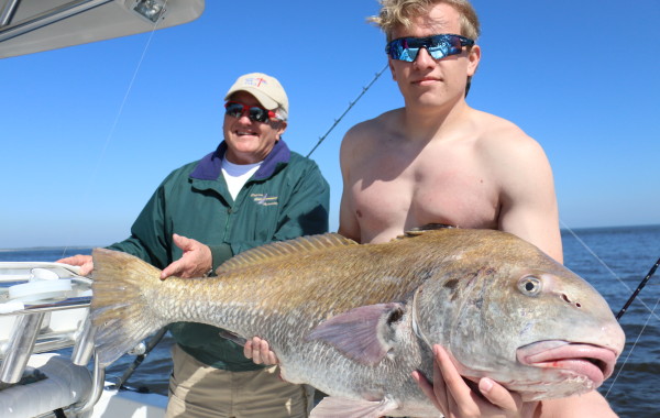 The Stevens family with another giant Drum