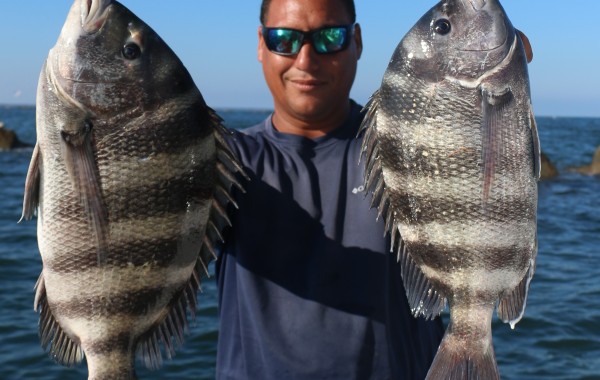 The captain gets to fish on occasion too