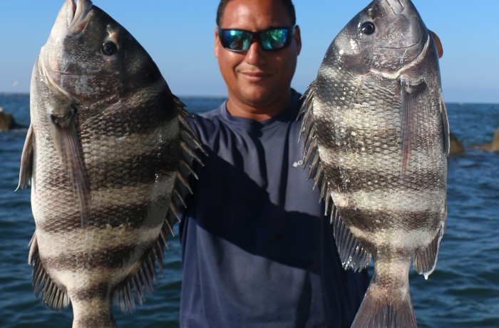 The captain gets to fish on occasion too