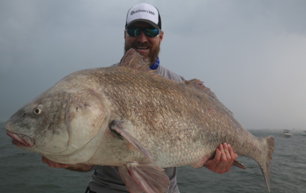 Rob Chapman of 360 Outdoors with a healthy Black Drum
