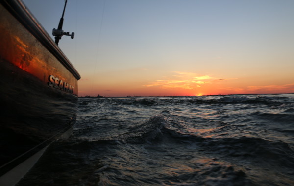 The dawn of an epic day on the water