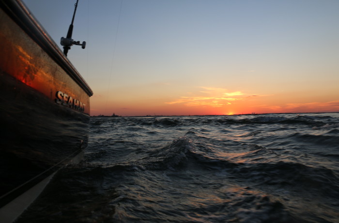 The dawn of an epic day on the water