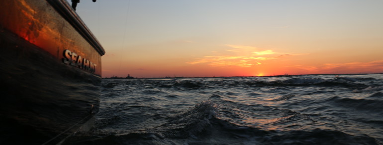 The dawn of an epic day on the water