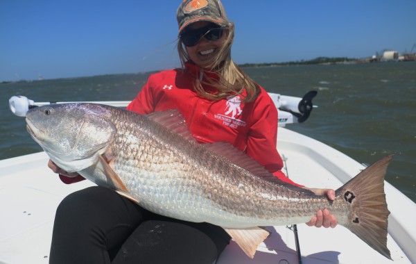Ashley with a 40 inch club Bull Red