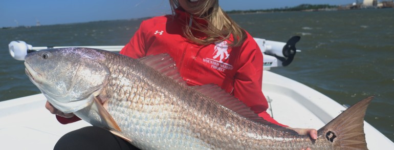 Ashley with a 40 inch club Bull Red