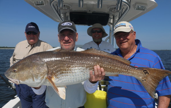 Victory shot with a true giant