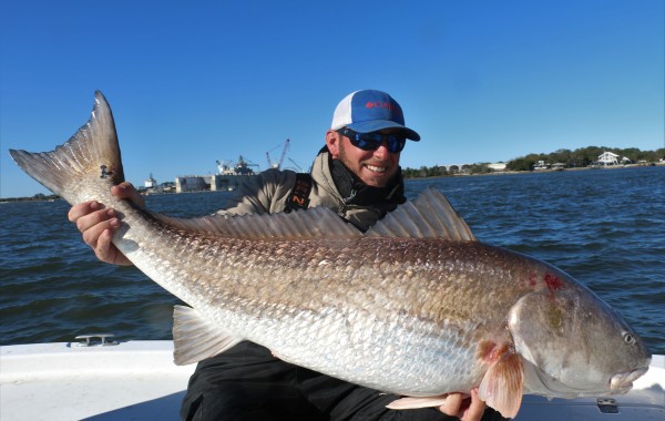 Wess Reeder with a healthy River Monster