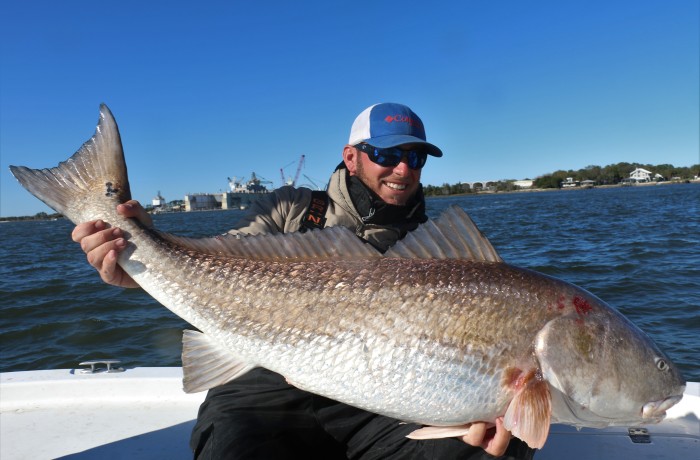 Wess Reeder with a healthy River Monster