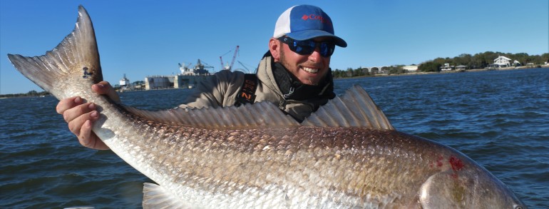 Wess Reeder with a healthy River Monster