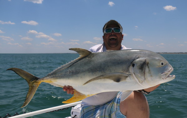 Joe Tooker with a 40+ pound Jack Crevalle