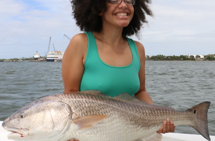 My daughter Ariel with a health Bull