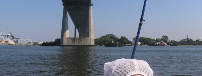 Bill Dance fighting a monster Bull Red during our filming last May