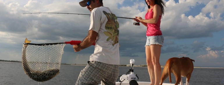 Red fish in the net