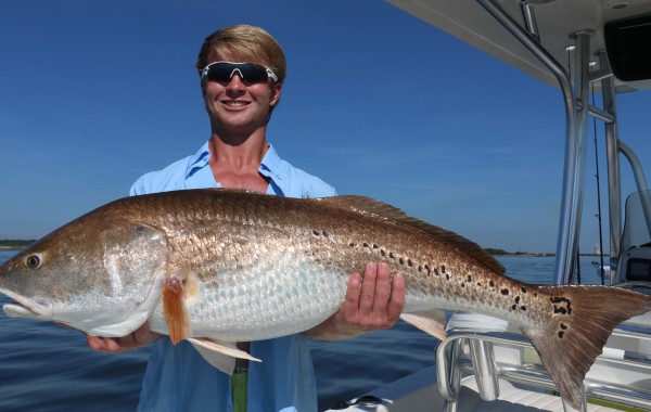 Hunter Dance, grandson to the legendary Bill Dance with a Giant Bull