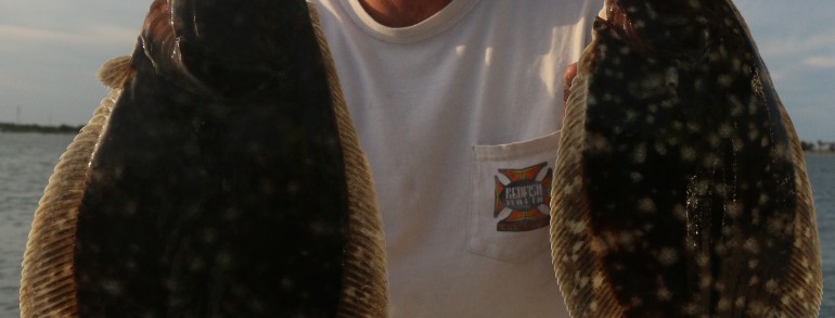 Jonathan with a pair of solid Flounder
