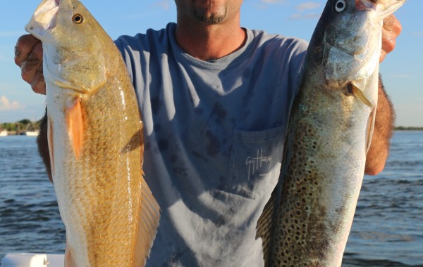 Large Gator Trout and an upper slot Red Fish