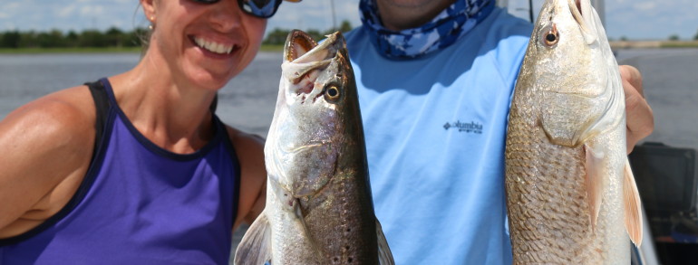 A solid Gator Trout and Upper Slot Red Fish